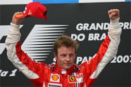 F1:巴西站法拉利包揽冠亚 莱科宁奇迹加冕总冠军