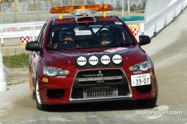 WRC图片新闻:众望所归 三菱EVO 10首度亮相赛场