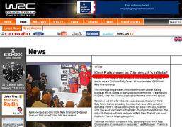 莱科宁确认暂别F1 将代表雪铁龙青年队征战WRC